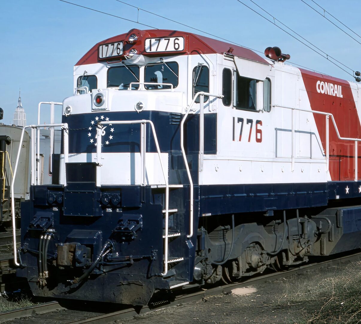 Vintage Conrail train with number 1776