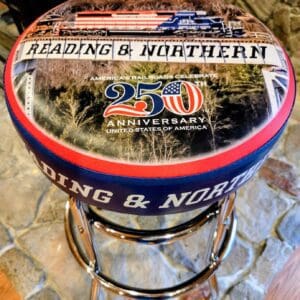 Reading & Northern 250th anniversary train stool